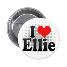 I Love Ellie Pinback Button