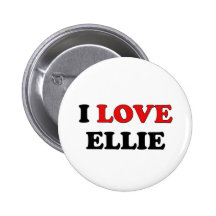 I Love Ellie Pinback Buttons