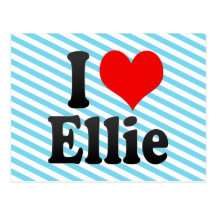 I love Ellie Post Card