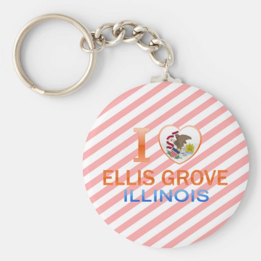 I Love Ellis Grove, IL Key Chain