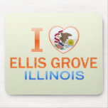 I Love Ellis Grove, IL Mousepad