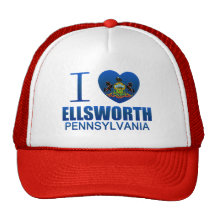 I Love Ellsworth, PA Hats