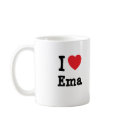 I love Ema heart T-Shirt mugs