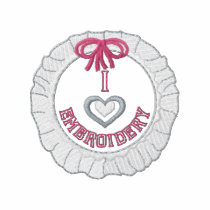 I Love Embroidery Embroidered Polo Shirt