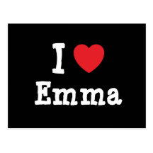 I love Emma heart T-Shirt Post Card