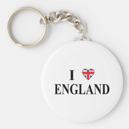 I Love England Key Chain