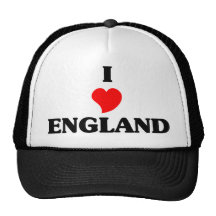 I Love England Mesh Hat