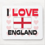 I Love England mousepads