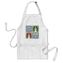 I Love English Springers Apron