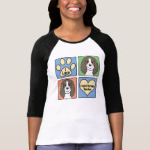 I Love English Springers Tshirts