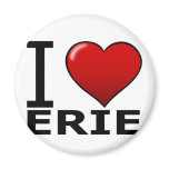 I LOVE ERIE,PA - PENNSYLVANIA FRIDGE MAGNETS