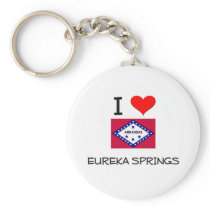 I Love EUREKA SPRINGS Arkansas Key Chain