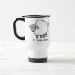 I Love Ewe Sheep Stainless Steel Travel Mug