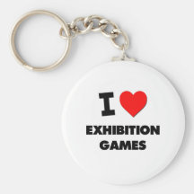 I love Exhibition Games Keychain