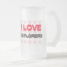 I LOVE EXPLORERS COFFEE MUGS