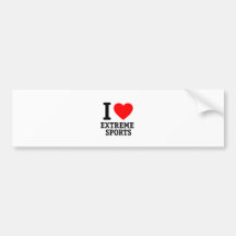 I Love Extreme Sports Bumper Sticker