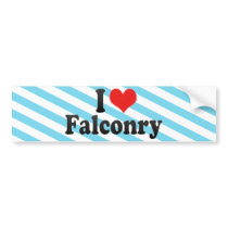 I Love Falconry Bumper Sticker