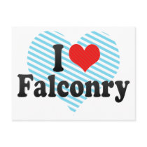 I Love Falconry Post Card