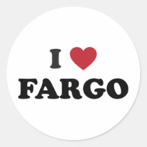 I Love Fargo North Dakota Sticker