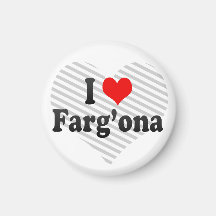 I Love Farg'ona, Uzbekistan Fridge Magnets