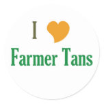 I Love Farmer Tans stickers