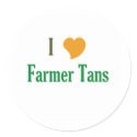 I Love Farmer Tans stickers