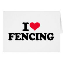 I love Fencing Card