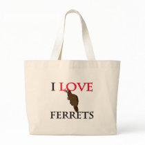 I Love Ferrets bags