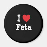 I love Feta heart T-Shirt Refrigerator Magnets