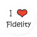 I Love Fidelity stickers