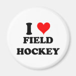 I Love Field Hockey Fridge Magnets