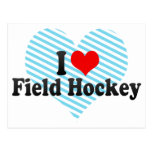 I Love Field Hockey Post Card