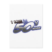 I Love Fifties MUSIC of the Fifties I heart 50s Post Cards