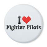 I Love Fighter Pilots magnets