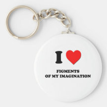 I Love Figments Of My Imagination Key Chains