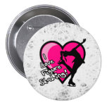 I love figure skating button, on ice buttons