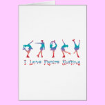 I love figure skating - cherry berry cards