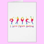 I love figure skating - colourful cards