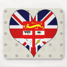 I Love Fiji Mouse Pad