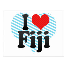 I Love Fiji Postcards