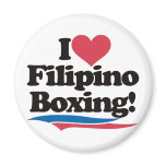 I Love Filipino Boxing magnets