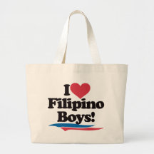 I Love Filipino Boys Canvas Bag