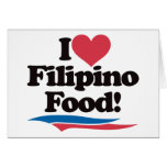 I Love Filipino Food cards