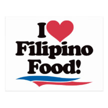 I Love Filipino Food Postcard