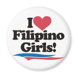 I Love Filipino Girls magnets