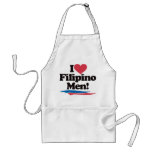 I Love Filipino Men aprons