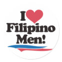 I Love Filipino Men stickers