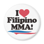 I Love Filipino MMA magnets