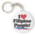 I Love Filipino People keychains