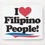I Love Filipino People mousepads